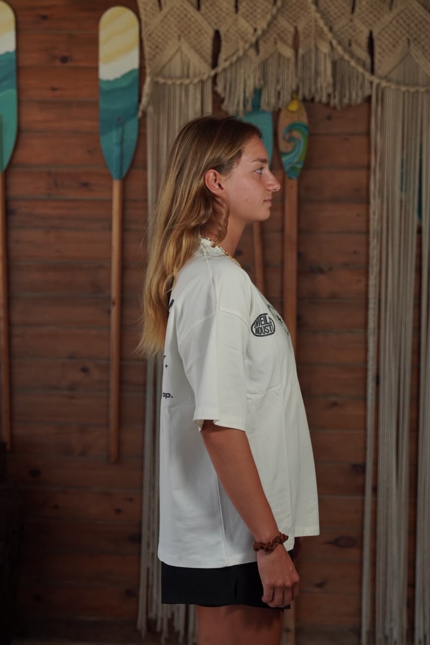 EVOCA White Mono Tee