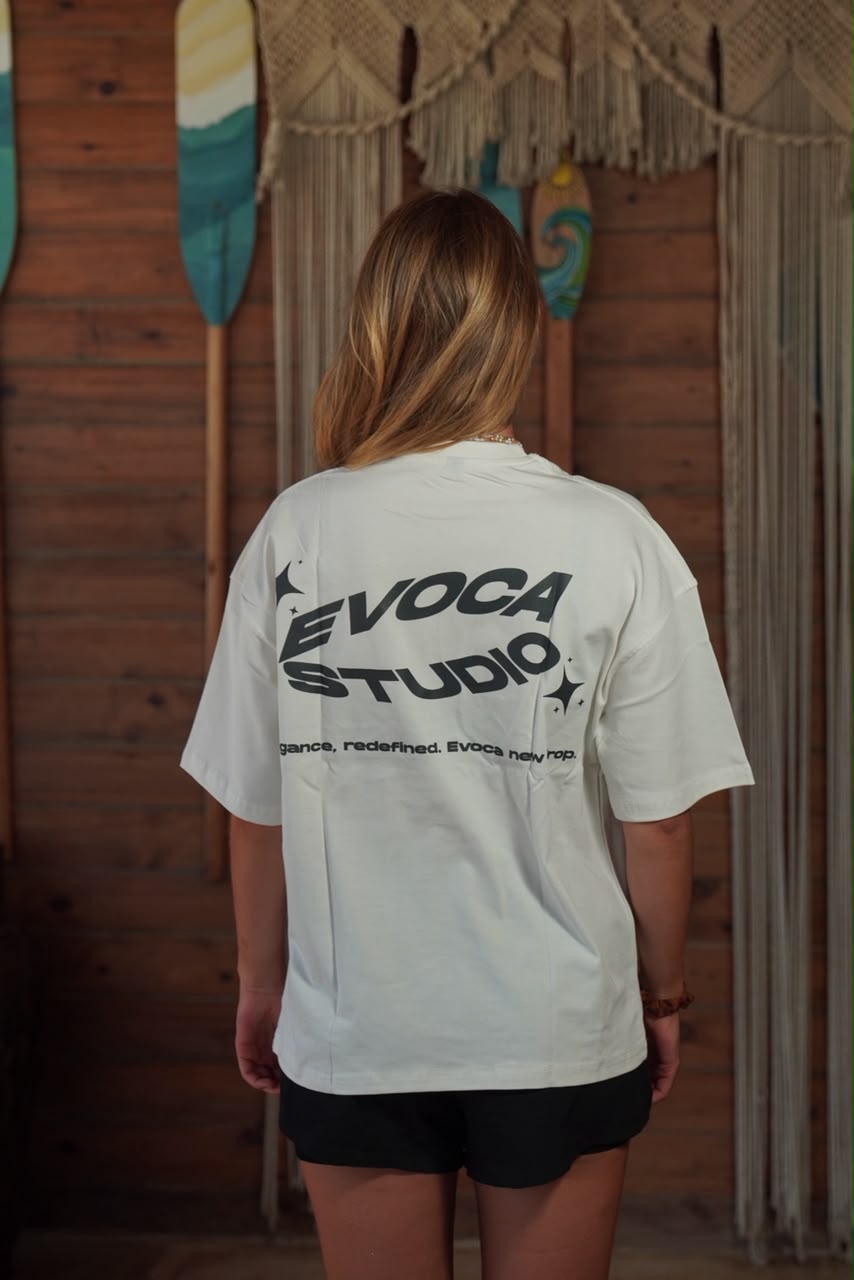 EVOCA White Mono Tee
